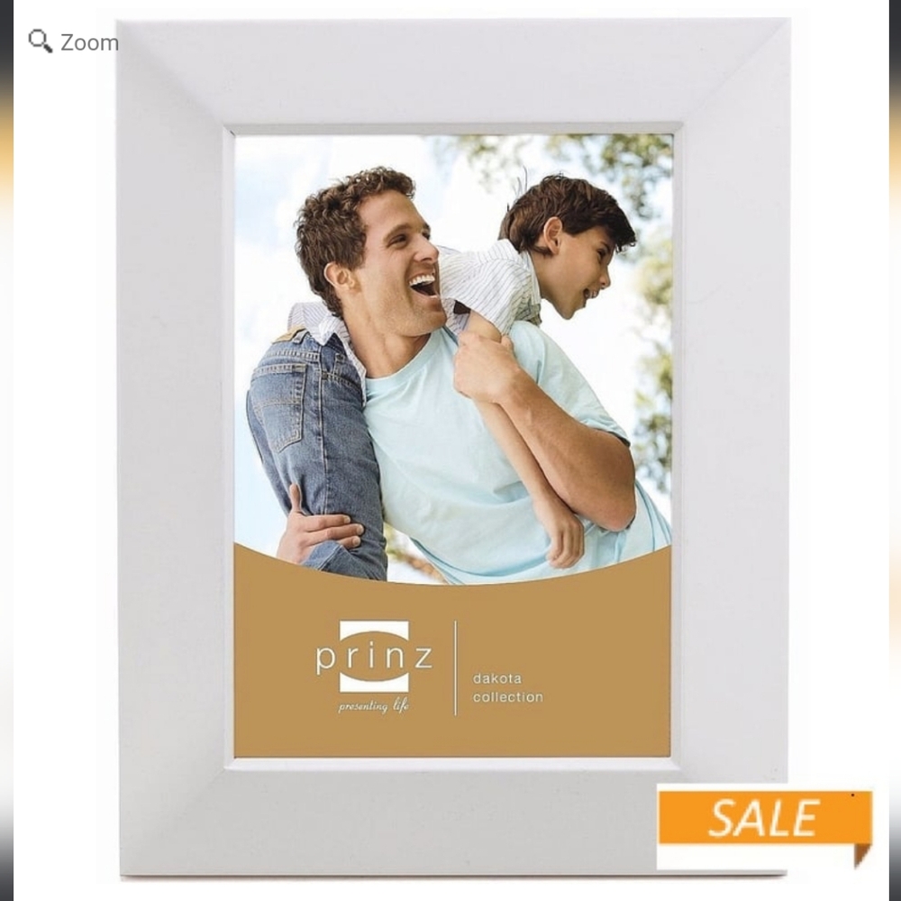 Prinz Dakota White Wood 8"x10" Photo Frame #213-581 New in Box